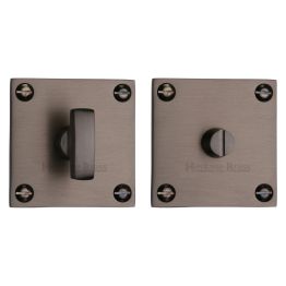 Heritage Brass Square Low profile Thumbturn & Emergency Release Matt Bronze finish