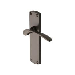 Heritage Brass Door Handle Lever Latch Diplomat Design Matt Bronze finish