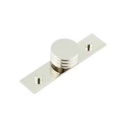 Sturt Cupboard Knobs 40mm Plain Polished Nickel - By Frelan Hardware - HOX-440PN-5090PN