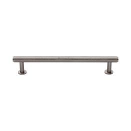 Heritage Brass Cabinet Pull Knurled Design with 16mm Rose 160mm CTC Satin Nickel finish