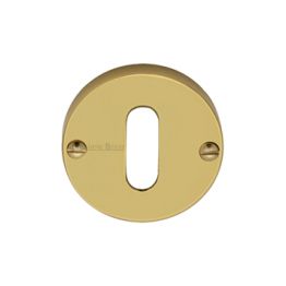 Heritage Brass Keyhole Escutcheon Polished Brass finish