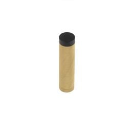 Burlington Knurled Wall Mounted Doorstops No Rose Satin Brass - By Frelan Hardware - BUR968SB