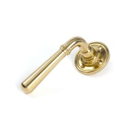 Polished Brass Newbury Lever on Rose Set