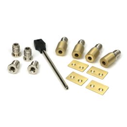 Satin Brass Secure Stops (Pack of 4)