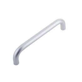 Aluminium 19mm D Shape Pull Handle Bolt Through Fixing F2 Finish 225x19mm Satin Anodised Aluminium - By Frelan Hardware - SAA151