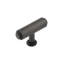 Belgrave T Bar Stepped Cupboard Knobs Dark Bronze - By Frelan Hardware - BUR502DB