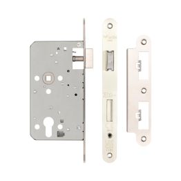 Jedo 72mm Din Escape Locks 60mm backset Radiused Satin Stainless Steel - By Frelan Hardware - JL-DE60RSSS