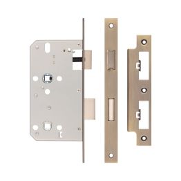 Jedo 78mm Din Bathroom Locks 60mm Backset Antique Brass - By Frelan Hardware - JL-DB60AB