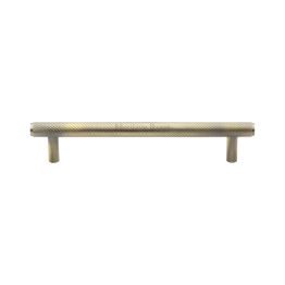 Heritage Brass Cabinet Pull Complete Knurl Design 160mm CTC Antique Brass finish