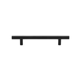 Heritage Brass Cabinet Pull Bar Design 128mm CTC Matt Black Finish