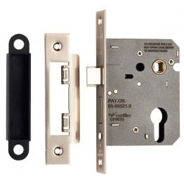 Easi-T Economy Euro Profile Sashlock 76mm - Satin Nickel