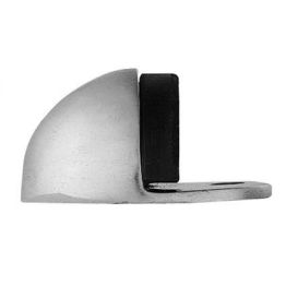 Oval Floor Mounted Door Stop - Polished Chrome