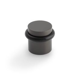 Valli 38 x 35mm - Floor Mounted Plain Doorstop - Concealed Fix - Dark Bronze PVD