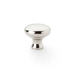 Alexander & Wilks - Wade Round Cupboard Knob - Polished Nickel - 32mm