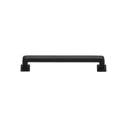 Heritage Brass Cabinet Pull Square Vintage Design 101mm CTC Matt Black Finish