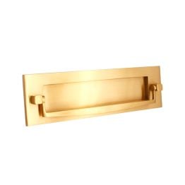 Regency Knocker Postal Plate 250mm Polished Brass