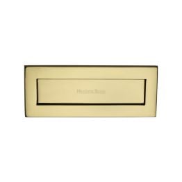Heritage Brass Letterplate 10" x 4" Polished Brass finish