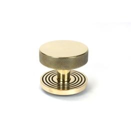 Aged Brass Brompton Centre Door Knob (Beehive)