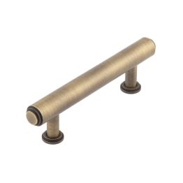 Burlington Belgrave Stepped Cabinet Handles 96mm Antique Brass - By Frelan Hardware - BUR510AB