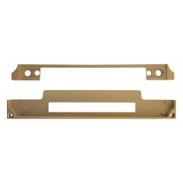 Atlantic DIN Rebate Kit for Euro Profile, Bathroom Lock, Latch, Euro Deadlock - Satin Brass