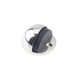 Jedo Oval Floor Mounted Door Stop 46x26mm Polished Nickel - By Frelan Hardware - JV86PN