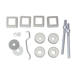 Back To Back Fixing Pack - Satin Stainless Steel
