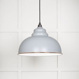 White Gloss Harborne Pendant in Birch