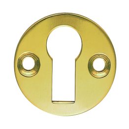 Flat Escutcheon - Polished Brass
