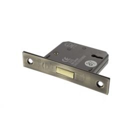 Atlantic 3 Lever Key Deadlock [CE] 2.5" - Antique Brass
