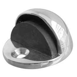 Jedo Oval Floor Mounted Door Stop 46x26mm Polished Chrome - By Frelan Hardware - JV86PC