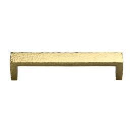 Heritage Brass Cabinet Pull Hammered Wide Metro Design 192mm CTC Polished Brass Finish