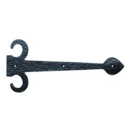 Sword Hinge Front 306mm - Black Antique