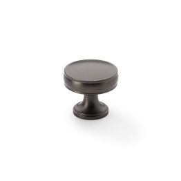 Alexander & Wilks - Lynd Cupboard Knob - Dark Bronze - 32mm