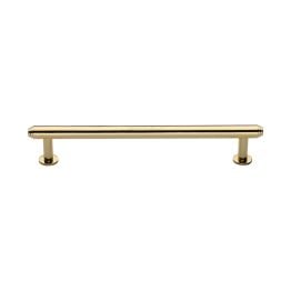 Heritage Brass Cabinet Pull Step Design with 16mm Rose 160mm CTC Polished Brass finish