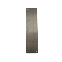 CleanTouch Finger Plate Pre drilled with screws 300mm x 75mm - Satin Stainless Steel