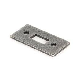 Pewter Mortice Plate For 6" Cranked Bolt
