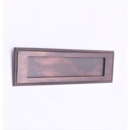 Georgian Letter Plate 250mm Aged Bronze