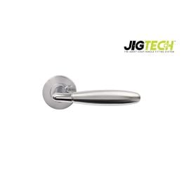 Jigtech Harrier Lever On Rose Polished Chrome / Satin Chrome