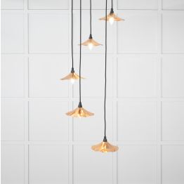 Smooth Copper Flora Cluster Pendant