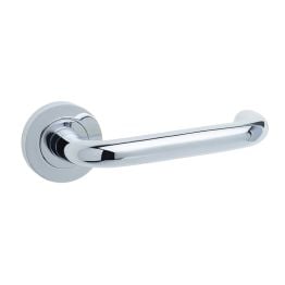 Thame Door Handle on Rose Polished Chrome - By Frelan Hardware - JV502PC