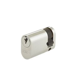 Oval Profile Single Cylinders 45mm Polished Chrome - By Frelan Hardware - JL45-OPSPC