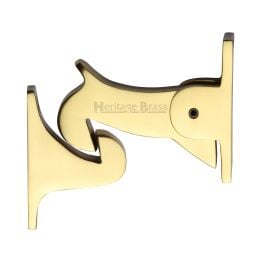 Heritage Brass Door Holder Gravity Design Polished Brass Finish
