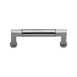 Heritage Brass Cabinet Pull Bauhaus Design 101mm CTC Polished Nickel Finish