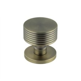 Ribbon Antique Brass Mortice Knob - By Frelan Hardware - JV802AB