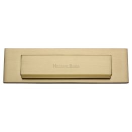 Heritage Brass Gravity Letterplate Satin Brass finish