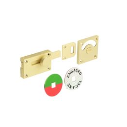Burlington Indicator Lock Satin Brass - By Frelan Hardware - BUR2552SB