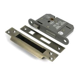 Aged Brass 3" 5 Lever BS Sash Lock