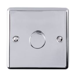Eurolite Polished Chrome 1 Gang Dimmer Polished Chrome