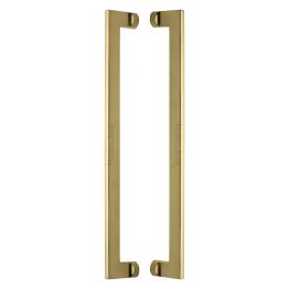Heritage Brass Back to Back Door Pull Handle Apollo Design 460mm Polished Brass Finish