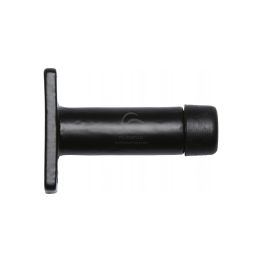 Black Iron Rustic Projection Door Stop 3"
